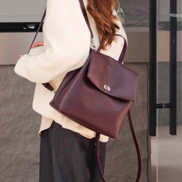 Timeless Leather Backpack Urban Elegance main image 7